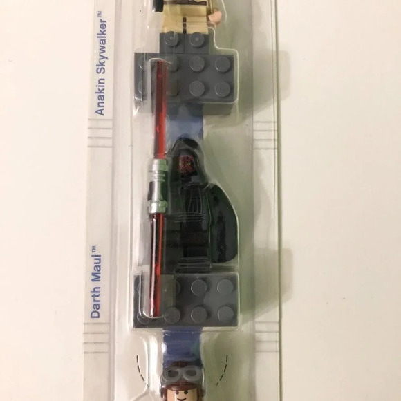 Lego Star Wars Magnets Anakin Skywalker Darth Maul  Naboo Fighter Minifigures - Picture 16 of 16